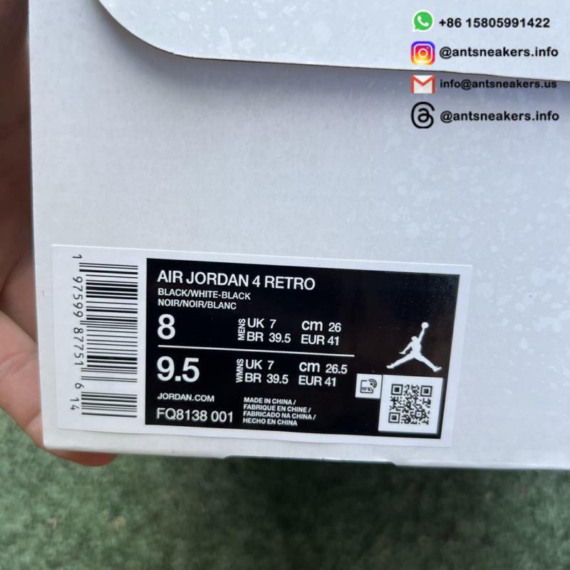 Air Jordan 4 Retro 'White Thunder' FQ8138-001