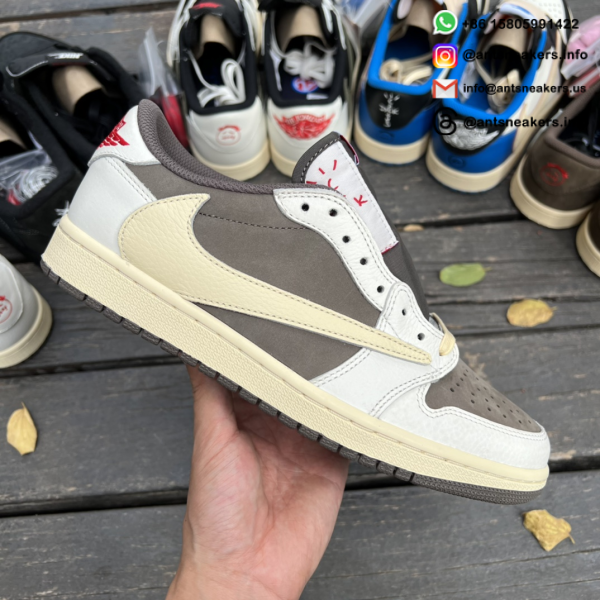 Travis Scott x Air Jordan 1 Retro Low OG 'Reverse Mocha' DM7866-162 - Image 2