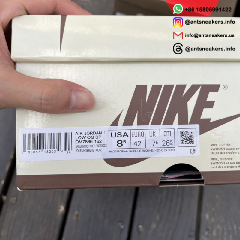 Travis Scott x Air Jordan 1 Retro Low OG 'Reverse Mocha' DM7866-162