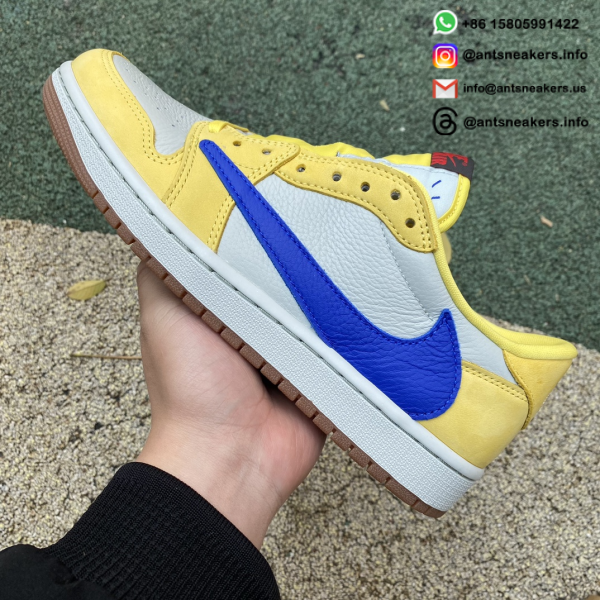 Travis Scott x Wmns Air Jordan 1 Retro Low OG SP 'Canary' DZ4137-700 - Image 11