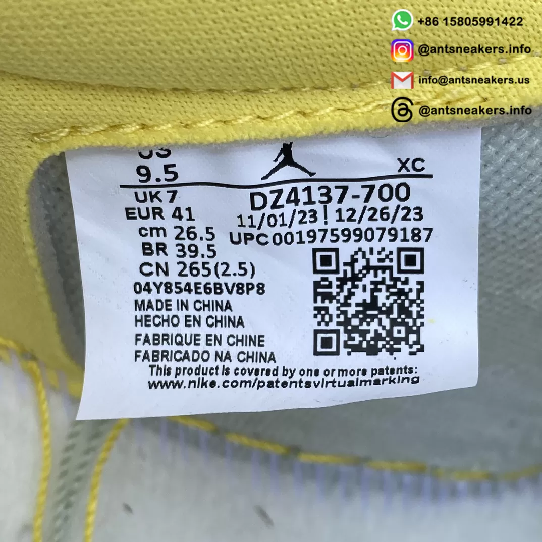 Travis Scott x Wmns Air Jordan 1 Retro Low OG SP 'Canary' DZ4137-700