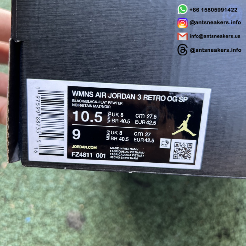 A Ma Maniére x Wmns Air Jordan 3 Retro 'While You Were Sleeping' FZ4811-001