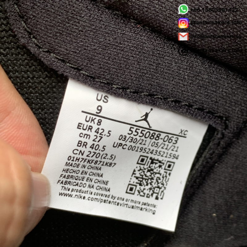 Air Jordan 1 Retro High OG 'Patent Bred' 555088-063