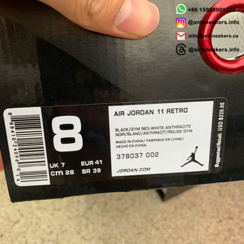 Air Jordan 11 Retro '72-10' 378037-002