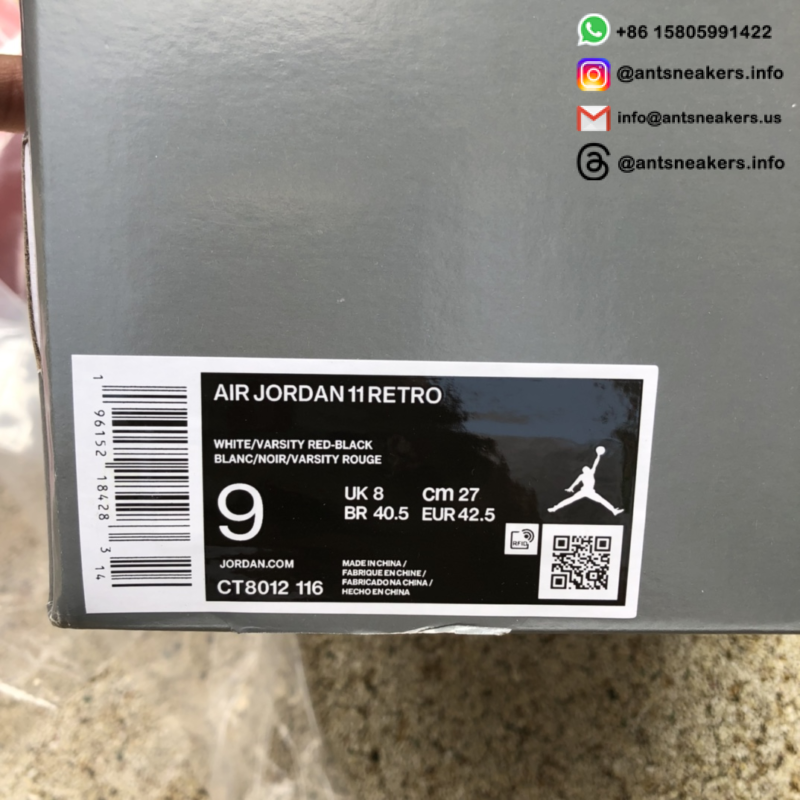 Air Jordan 11 Retro 'Cherry' CT8012-116