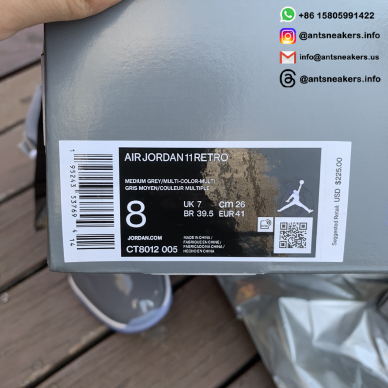 Air Jordan 11 Retro 'Cool Grey' 2021 CT8012-005