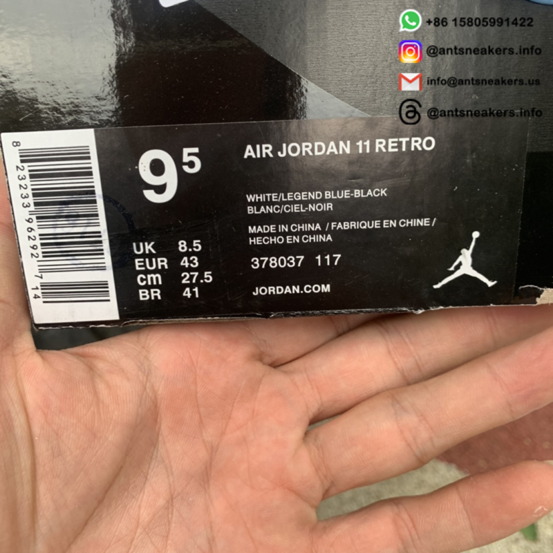 Air Jordan 11 Retro 'Legend Blue' 2014 378037-117