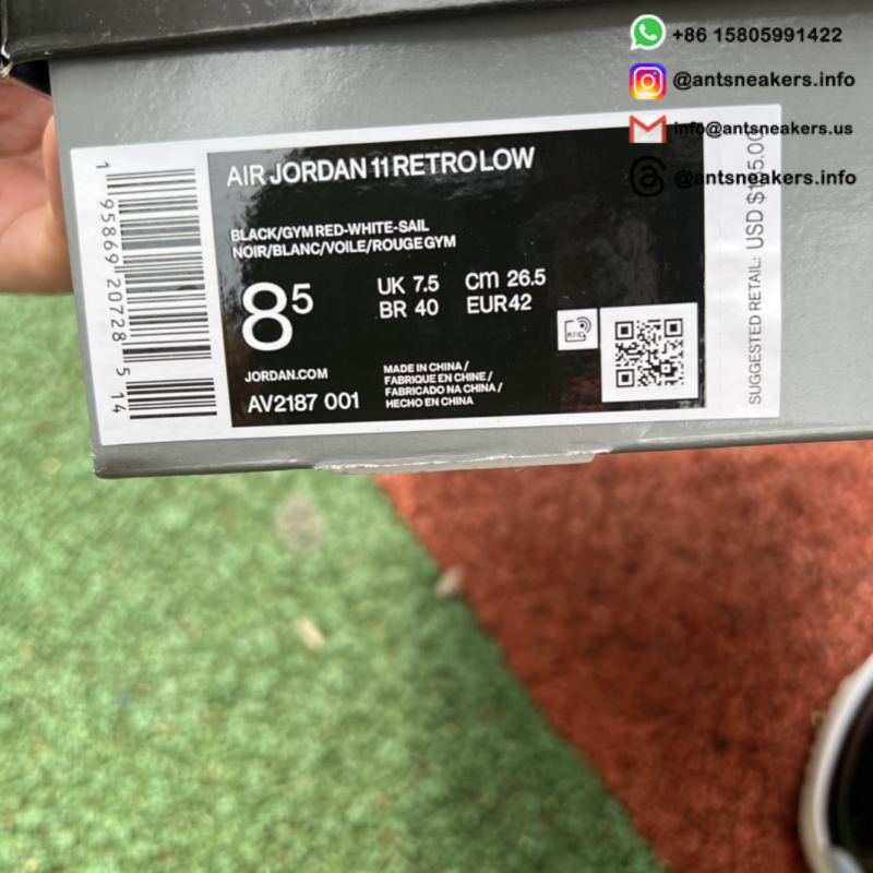 Air Jordan 11 Retro Low '72-10' AV2187-001