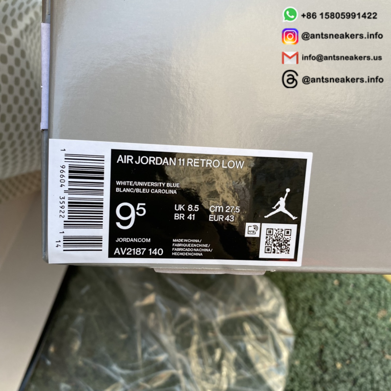 Air Jordan 11 Retro Low 'Cement Grey' AV2187-140