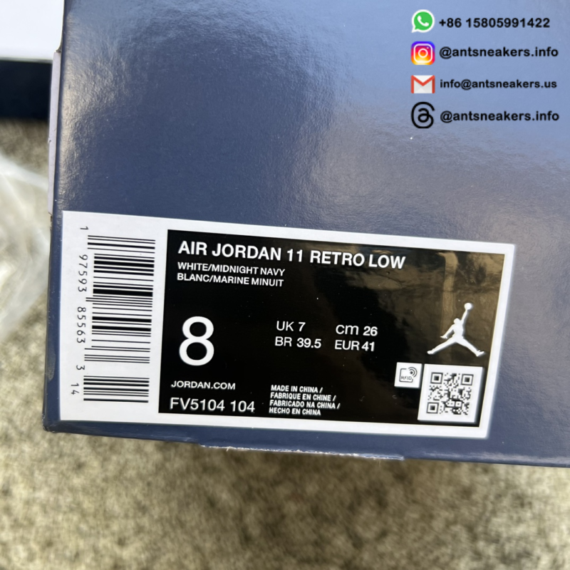 Air Jordan 11 Retro Low 'Diffused Blue' FV5104-104