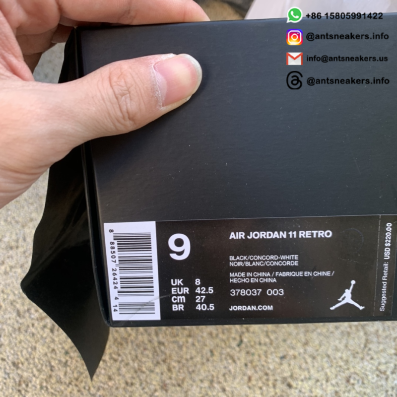 Air Jordan 11 Retro 'Space Jam' 2016 378037-003
