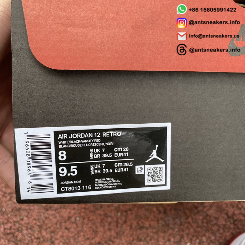 Air Jordan 12 Retro 'Cherry' 2023 CT8013-116