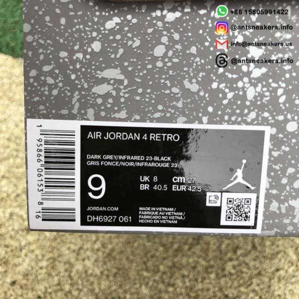 Air Jordan 4 Retro 'Infrared' DH6927-061 - Image 3