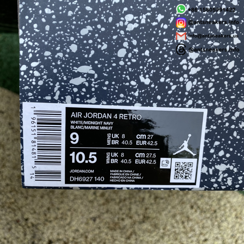 Air Jordan 4 Retro 'Midnight Navy' DH6927-140