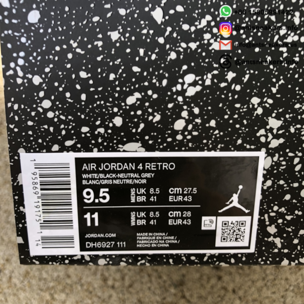 Air Jordan 4 Retro 'Military Black' DH6927-111 - Image 11