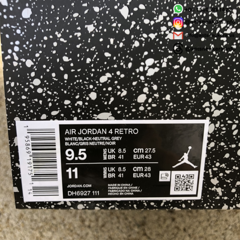 Air Jordan 4 Retro 'Military Black' DH6927-111