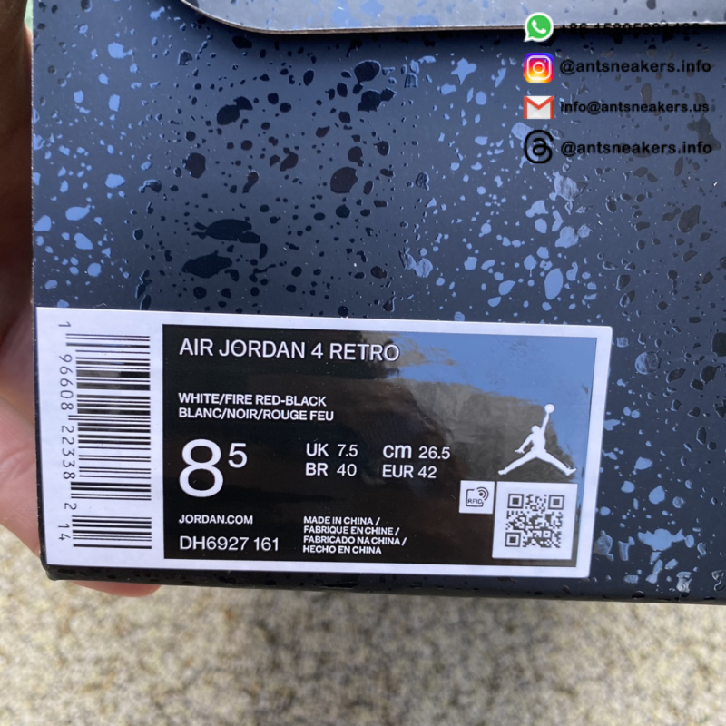 Air Jordan 4 Retro 'Red Cement' DH6927-161