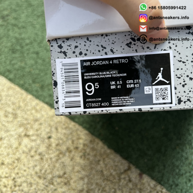 Air Jordan 4 Retro 'University Blue' CT8527-400