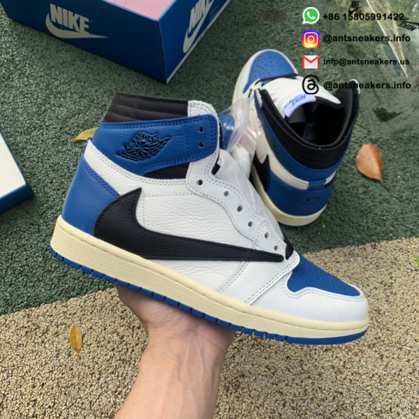 Fragment Design x Travis Scott x Air Jordan 1 Retro High DH3227-105 - Image 2