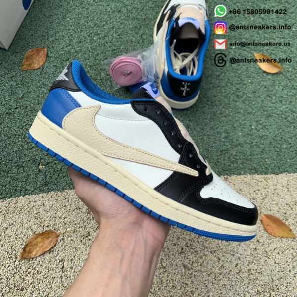Fragment Design x Travis Scott x Air Jordan 1 Retro Low DM7866-140 - Image 2