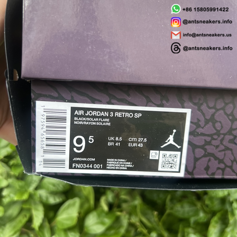 J. Balvin x Air Jordan 3 Retro 'Rio' FN0344-001