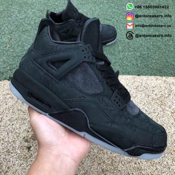 KAWS x Air Jordan 4 Retro 'Black' 930155-001 - Image 2