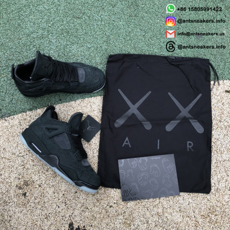 KAWS x Air Jordan 4 Retro 'Black' 930155-001
