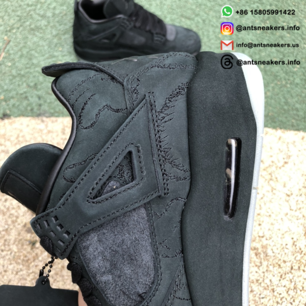 KAWS x Air Jordan 4 Retro 'Black' 930155-001 - Image 7