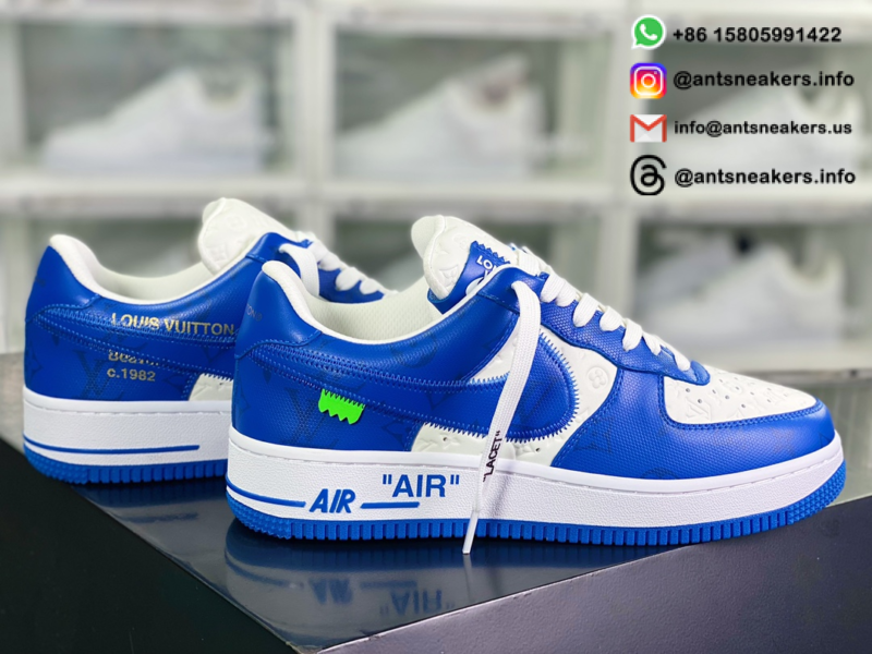 Louis Vuitton x Air Force 1 Low 'White Team Royal' 1A9V WHITE ROYAL