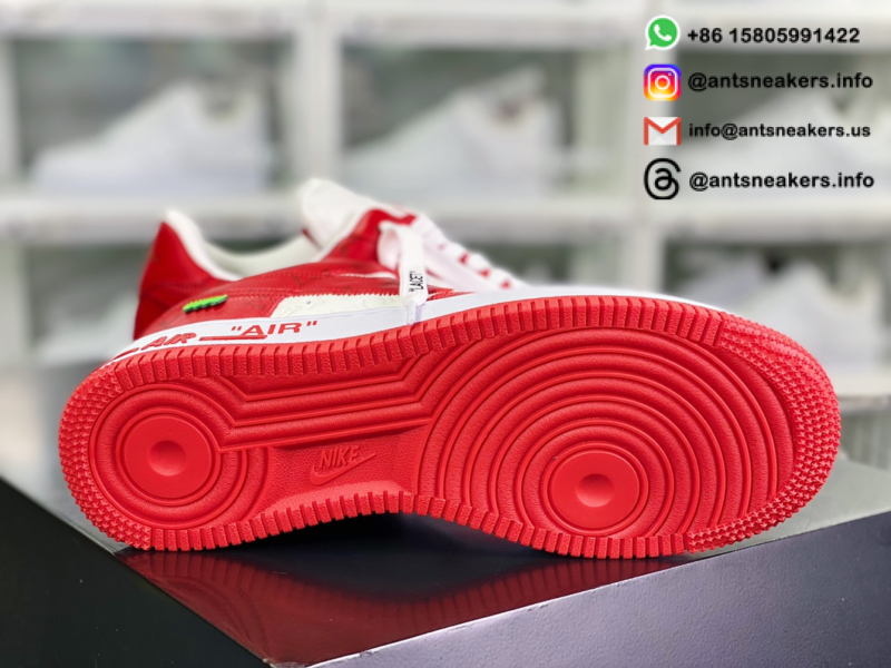 Louis Vuitton x Nike Air Force 1 Low 'White Comet Red' 1A9V WHITE RED