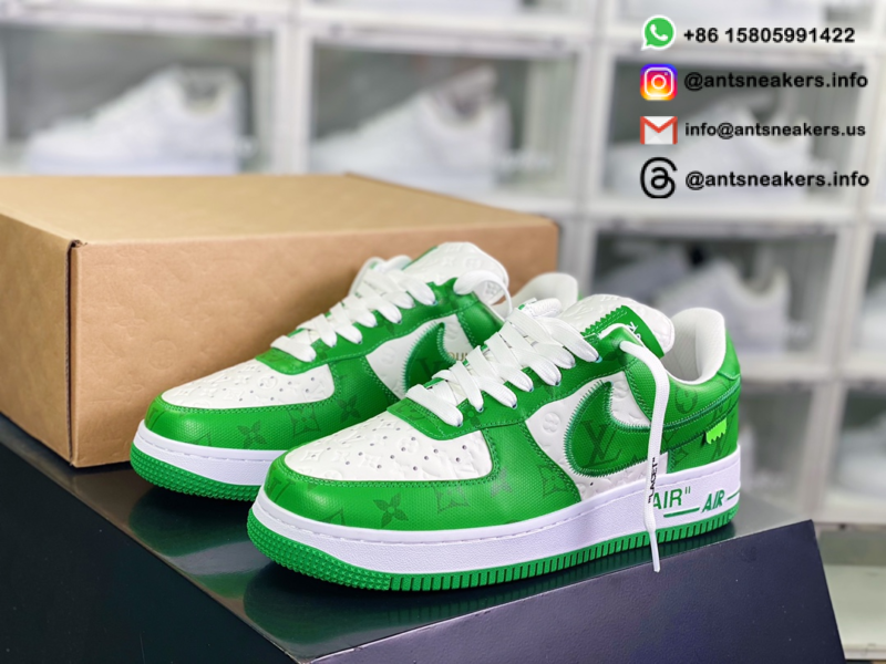 Louis Vuitton x Nike Air Force 1 Low 'White Gym Green' 1A9V WHITE GREEN