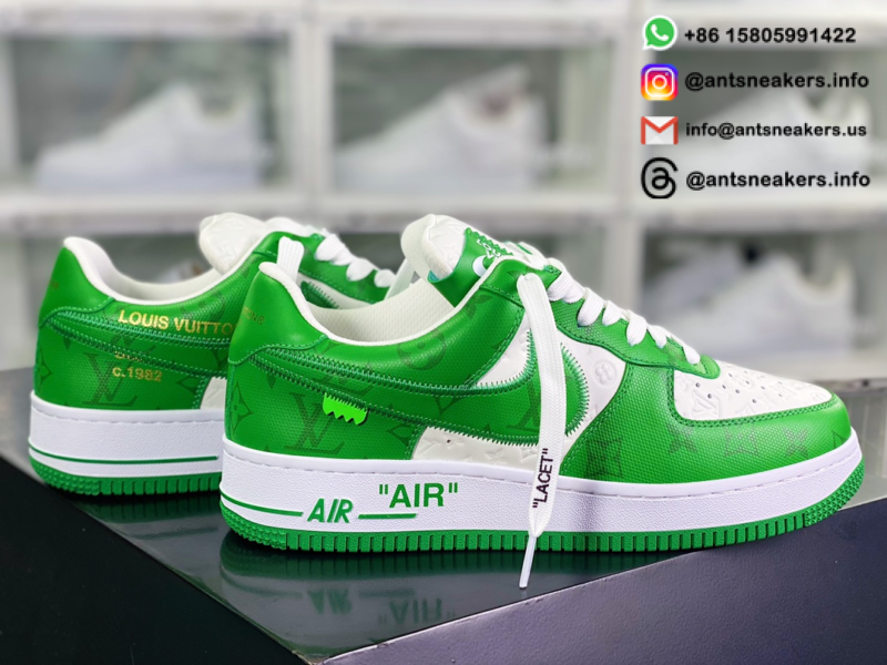 Louis Vuitton x Nike Air Force 1 Low 'White Gym Green' 1A9V WHITE GREEN