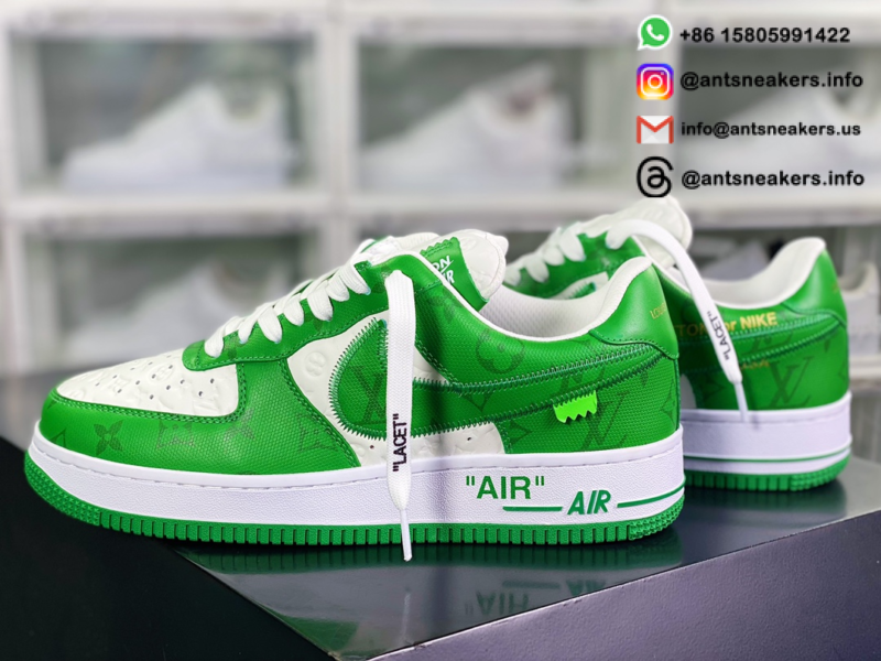 Louis Vuitton x Nike Air Force 1 Low 'White Gym Green' 1A9V WHITE GREEN