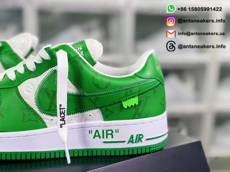 Louis Vuitton x Nike Air Force 1 Low 'White Gym Green' 1A9V WHITE GREEN