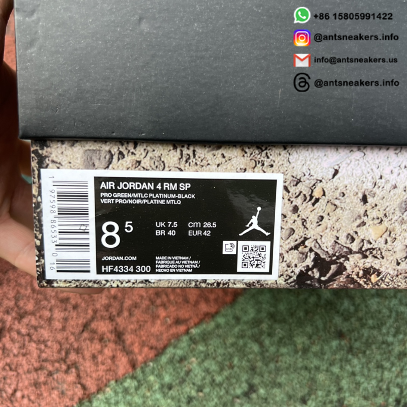 Nigel Sylvester x Air Jordan 4 RM SP 'Fence Green' HF4334-300