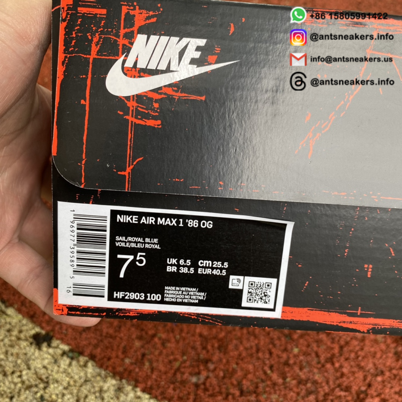 Nike Air Max 1 '86 OG 'Big Bubble - Air Max Day' HF2903-100