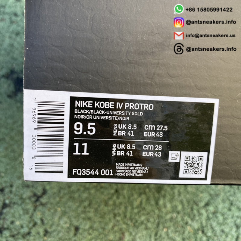 Nike Zoom Kobe 4 Protro 'Gift of Mamba' FQ3544-001