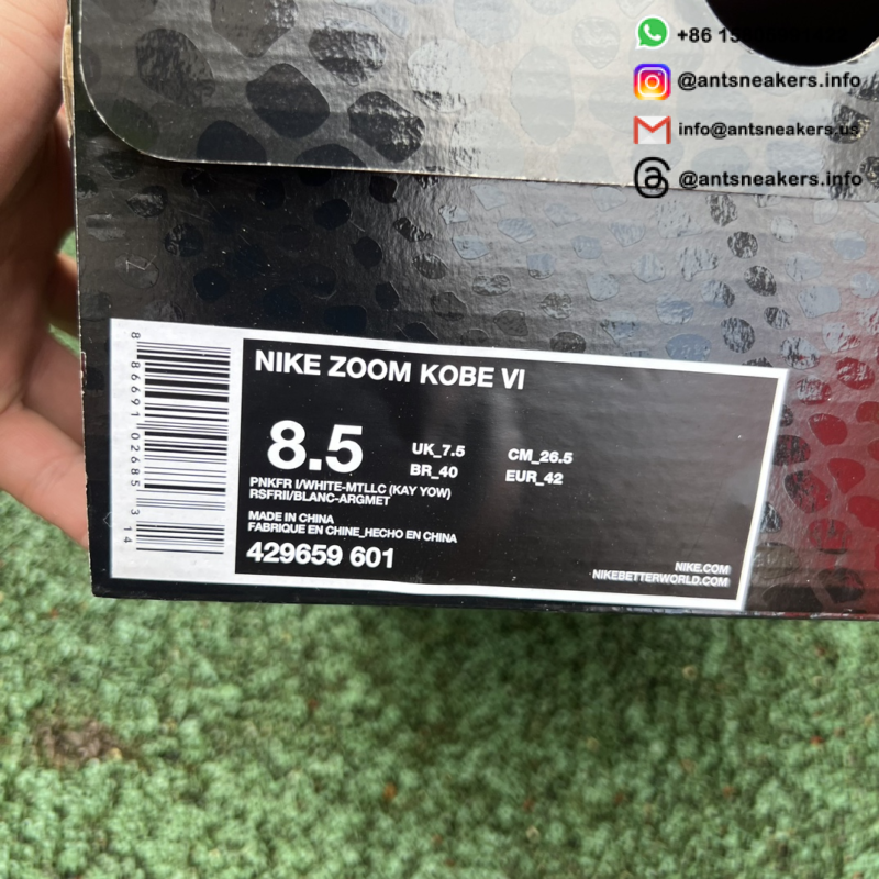 Nike Zoom Kobe 6 'Think Pink' 429659-601