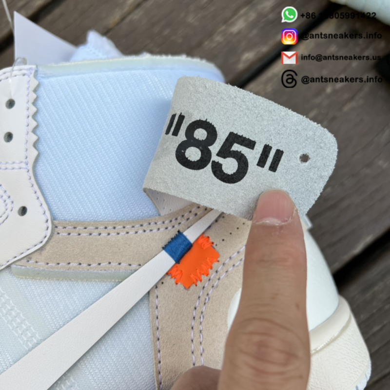Off-White x Air Jordan 1 Retro High OG 'White' 2018 AQ0818-100