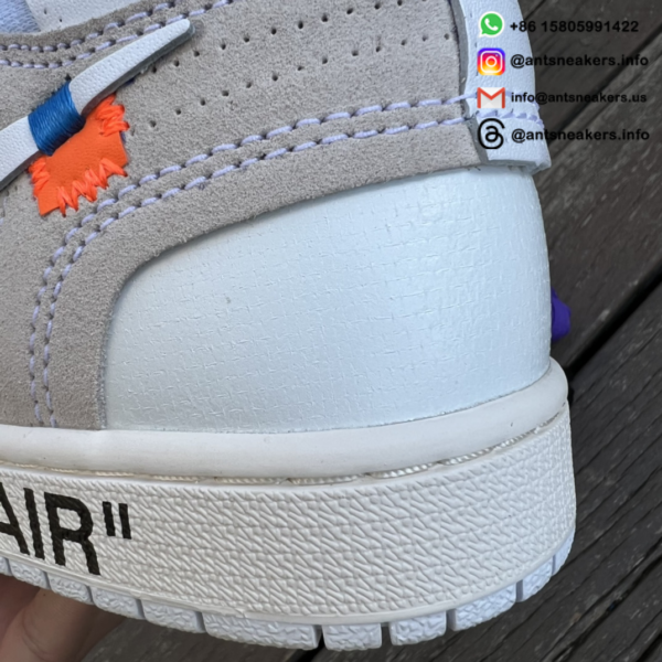 Off-White x Air Jordan 1 Retro High OG 'White' 2018 AQ0818-100 - Image 3