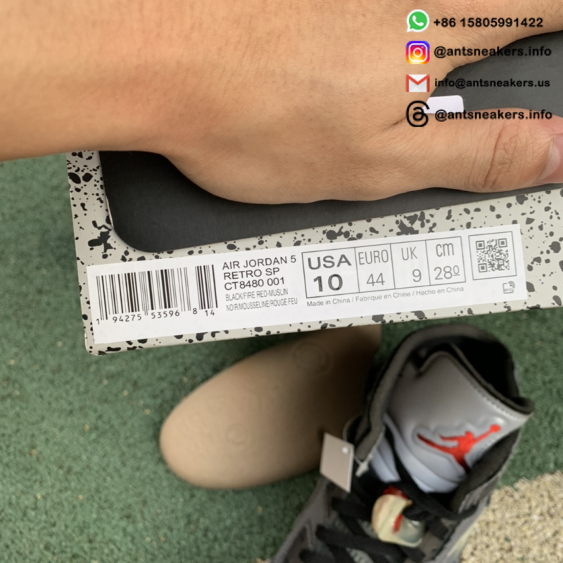 Off-White x Air Jordan 5 Retro SP 'Muslin' CT8480-001