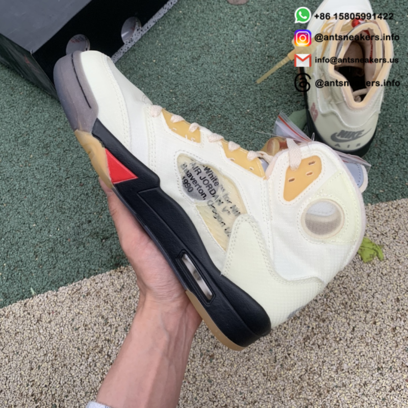 Off-White x Air Jordan 5 SP 'Sail' DH8565-100