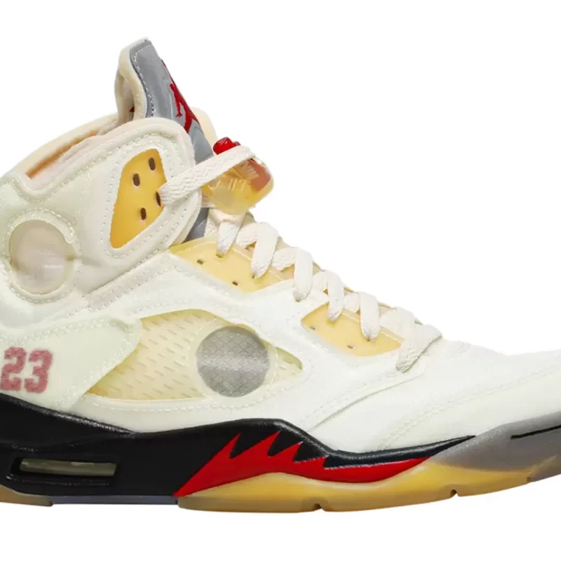 Off-White x Air Jordan 5 SP 'Sail' DH8565-100