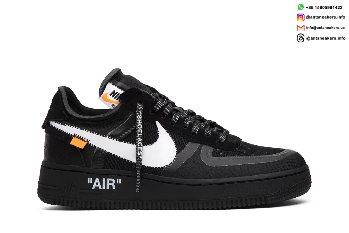 Off-White x Nike Air Force 1 Low 'Black' AO4606-001