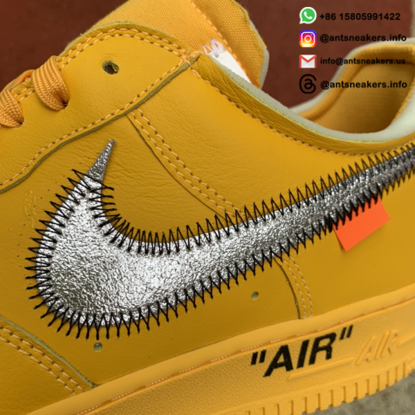 Off-White x Nike Air Force 1 Low 'Lemonade' DD1876-700 - Image 4