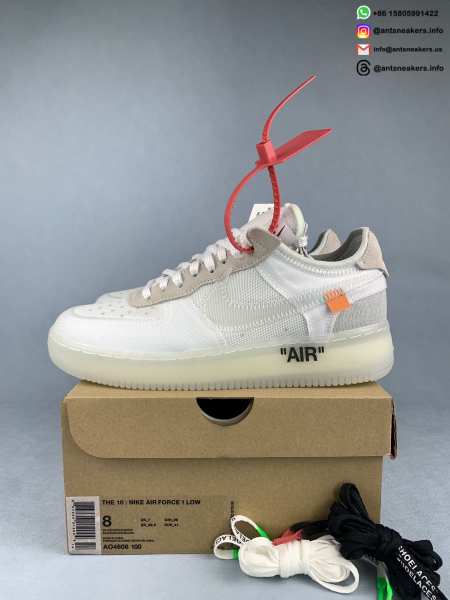 Off-White x Nike Air Force 1 Low 'The Ten' AO4606-100 - Image 2
