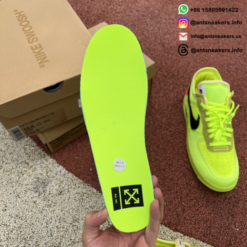 Off-White x Nike Air Force 1 Low 'Volt' AO4606-700
