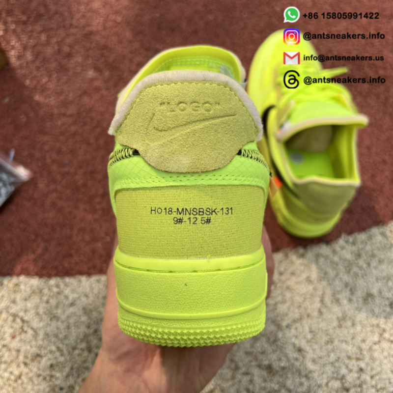 Off-White x Nike Air Force 1 Low 'Volt' AO4606-700