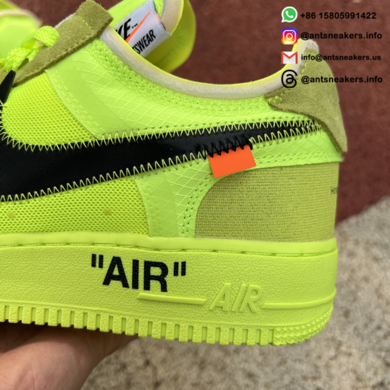 Off-White x Nike Air Force 1 Low 'Volt' AO4606-700