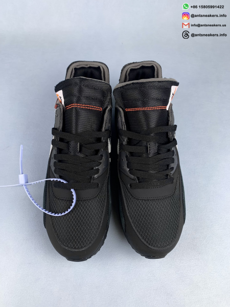 Off-White x Nike Air Max 90 'Black' AA7293-001 - Image 10